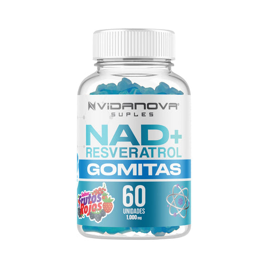 60 GOMITAS NAD+RESVERATROL ANTI-EDAD