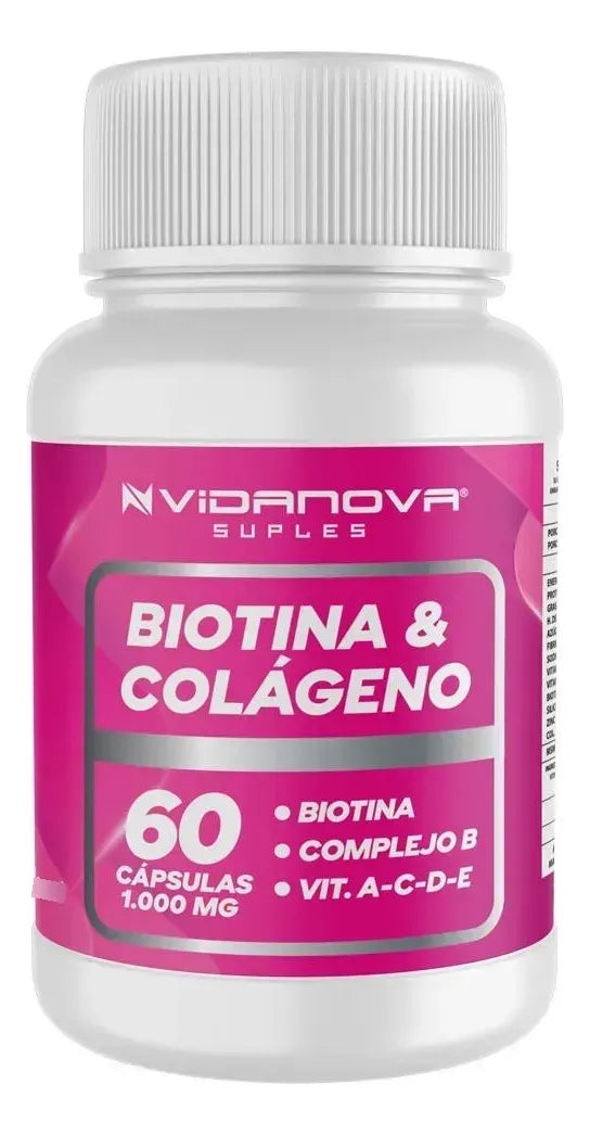 BIOTINA + COLÁGENO 60 CAPS