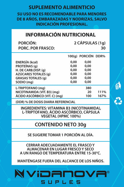 PRECURSOR NAD ANTI ESTRÉS 60 CAPS