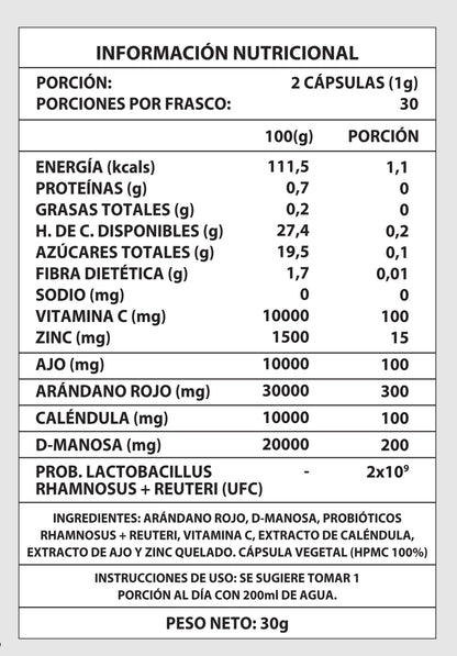 URO PROBIÓTICO VAGINAL 60 CAPS